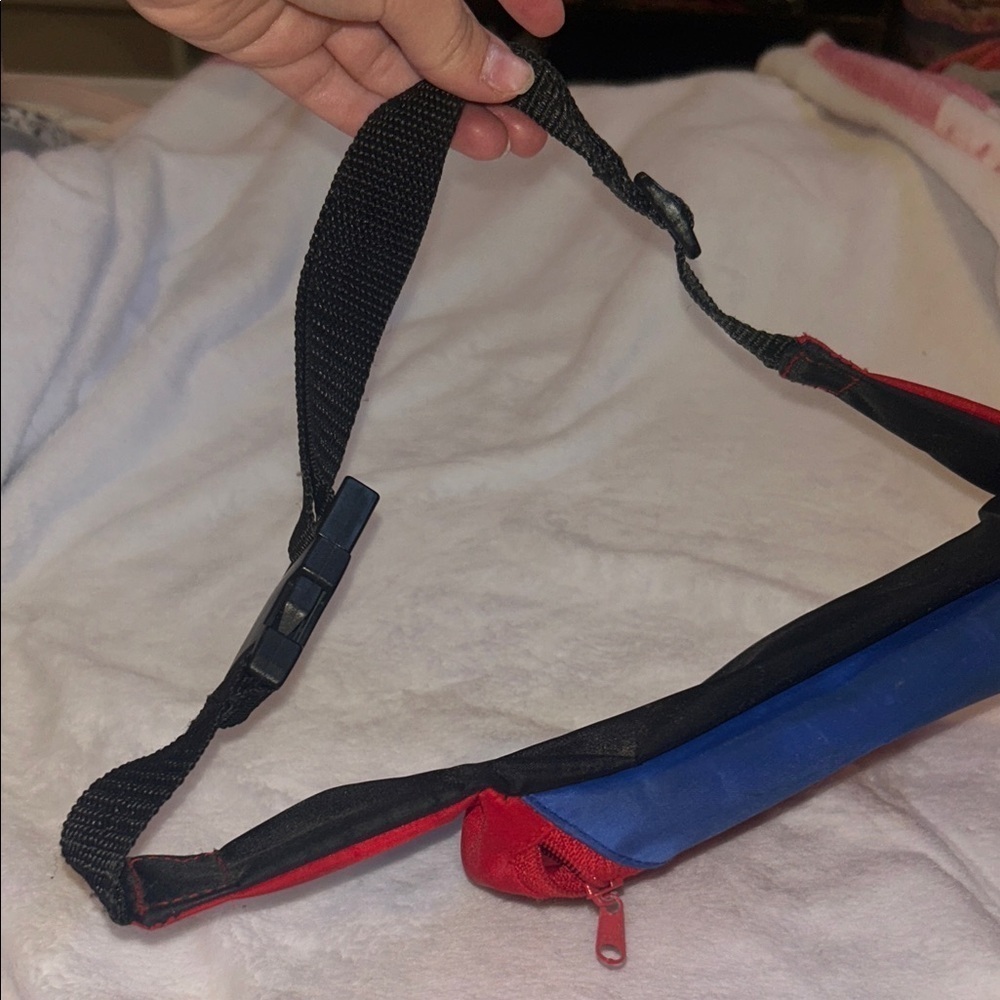 1990 Marvel Vintage Spider-Man Red and Blue Waist fanny Bag pouch - Picture 3 of 11